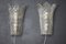 Molded Clear Frosted Murano Glass Wall Lights, 2000s, Set of 2, Image 7