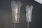 Molded Clear Frosted Murano Glass Wall Lights, 2000s, Set of 2 10