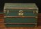 French Green Courier Trunk from De La Brand Moynat, 1920s, Image 1
