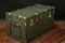 Large Curved Trunk in Green and Patina from Brand Saintnac Algiers 7