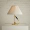 Danish 306 Table Lamp in Brass by Kaare Klint for Le Klint, 1960s 1