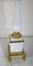 Lampe de Bureau Style Louis XVI en Verre Opalin et Bronze, 1950s 7