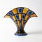 Art Deco Keramik Vase in Fächerform von Ditmar Urbach, 1920er 1