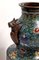 Spätes 19. Jh. Cloisonne Emaille Vasen, Japan, 2er Set 5