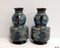 Spätes 19. Jh. Cloisonne Emaille Vasen, Japan, 2er Set 11