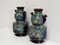 Spätes 19. Jh. Cloisonne Emaille Vasen, Japan, 2er Set 3