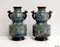 Late 19th Century Cloisonne Enamel Vases, Japan, Set of 2 14