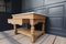 Oak and Carrara Marble Kitchen Island 7