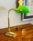 Ministerial Churchill Lamp in Bronze and Opaline Glass 1