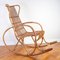 Mid-Century Rocking Chair in Rattan from Uluv, 1960s 1