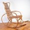 Rocking Chair Mid-Century en Rotin de Uluv, 1960s 1
