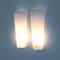 Large Opal Glass Majora Wall Lights or Sconces attributed to Wilhelm Wagenfeld for Peill & Putzler, Germany, 1950s, Set of 2 6
