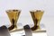 Chrome and Brass Metal Basket Candleholders, 1980s, Set of 2 9