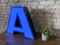 Large Vintage Light Letter A, 1970s 6