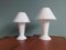 Lámparas Mushroom de vidrio opalino de Peill & Putzler. Juego de 2, Imagen 1