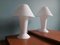 Lámparas Mushroom de vidrio opalino de Peill & Putzler. Juego de 2, Imagen 13