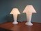 Mushroom Lamps in Opaline from Peill & Putzler, Set of 2 3