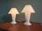 Lámparas Mushroom de vidrio opalino de Peill & Putzler. Juego de 2, Imagen 16