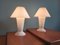 Lámparas Mushroom de vidrio opalino de Peill & Putzler. Juego de 2, Imagen 5