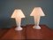 Lámparas Mushroom de vidrio opalino de Peill & Putzler. Juego de 2, Imagen 4