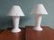 Lámparas Mushroom de vidrio opalino de Peill & Putzler. Juego de 2, Imagen 2