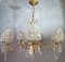 Lámpara de araña vintage de cristal de Murano, años 50, Imagen 4