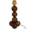 Dutch Handcrafted Wooden Sphere Ball Table Lamp, 1972 8