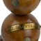 Dutch Handcrafted Wooden Sphere Ball Table Lamp, 1972 4