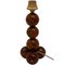 Dutch Handcrafted Wooden Sphere Ball Table Lamp, 1972 12