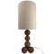 Dutch Handcrafted Wooden Sphere Ball Table Lamp, 1972 13