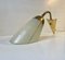 Scandinavian Modern Brass and Striped Glass Wall Sconce, 1950s, Image 2