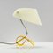 Vintage Yellow Acrylic Table Lamp attributed to Apolinary Galecki, 1960s, Image 1
