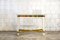 Console Table in Lacquered Wood, Brass & Glass, Italy, 1970s, Image 1