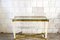 Console Table in Lacquered Wood, Brass & Glass, Italy, 1970s 2