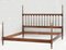 French Kingsize Barley Twist Turned Wood 4-Poster Bed, 1960 7