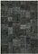 Tappeto vintage anatolico in cotone nero, Immagine 1