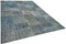 Blauer Vintage anatolischer Teppich aus Baumwolle 2