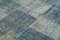 Blauer Vintage anatolischer Teppich aus Baumwolle 5