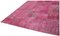 Rosa anatolischer Teppich aus Baumwolle 3