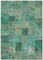 Vintage Anatolian Turquoise Rug 1