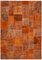 Orangener Vintage Vintage Teppich 1