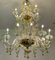 Green and Gold Murano Glass Chandelier, 1990s 2