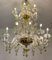 Green and Gold Murano Glass Chandelier, 1990s 10