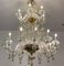 Green and Gold Murano Glass Chandelier, 1990s 11