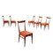 Beech Dining Chairs, Italy, 1950s, Set of 6 1