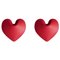 Rote Heart Inflated Kleiderbügel von Zieta, 2er Set 1
