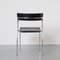 Postmodern Chrome and Black Leather Chair, 1980s, Image 5