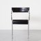 Postmodern Chrome and Black Leather Chair, 1980s, Image 3