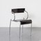 Postmodern Chrome and Black Leather Chair, 1980s, Image 1