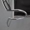 Postmodern Chrome and Black Leather Chair, 1980s, Image 12